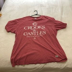 2XL Crooks and Castles Red T-Shirt